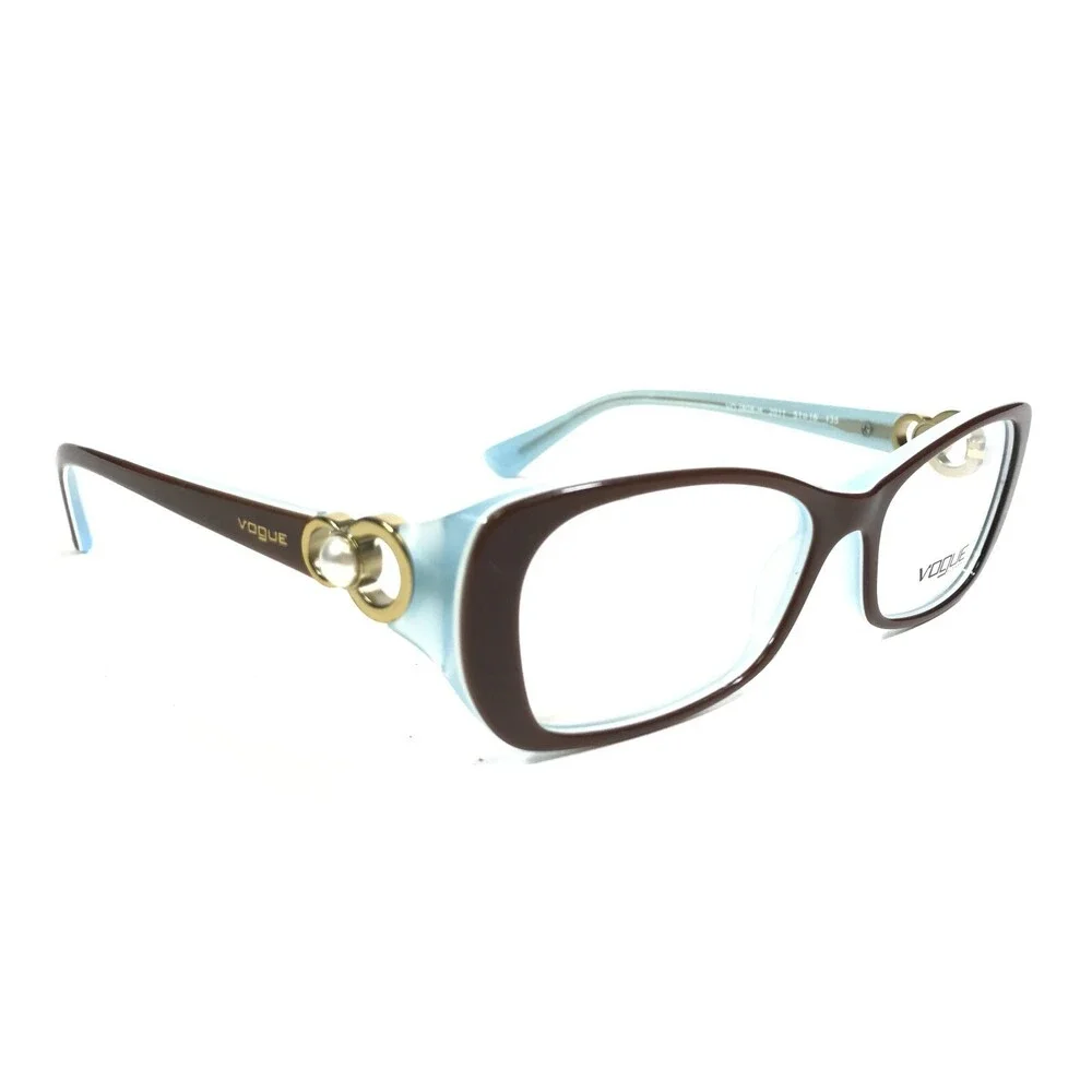 Vogue Eyeglasses Frames VO2808-H 2011 Brown Blue Cat Eye Full Rim 51-16-135